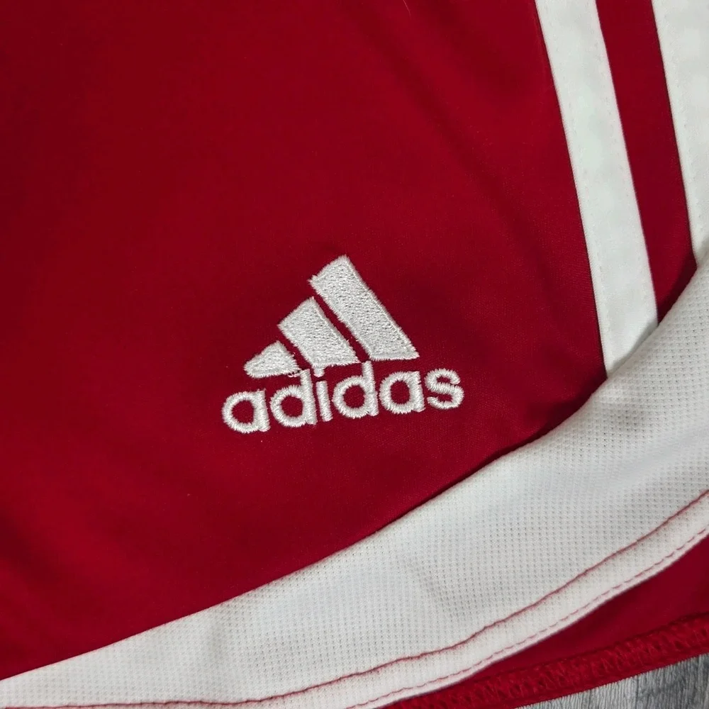 Adidas Climacool Shorts Mens Large Red White Soccer Athletic 31×6 Inseam